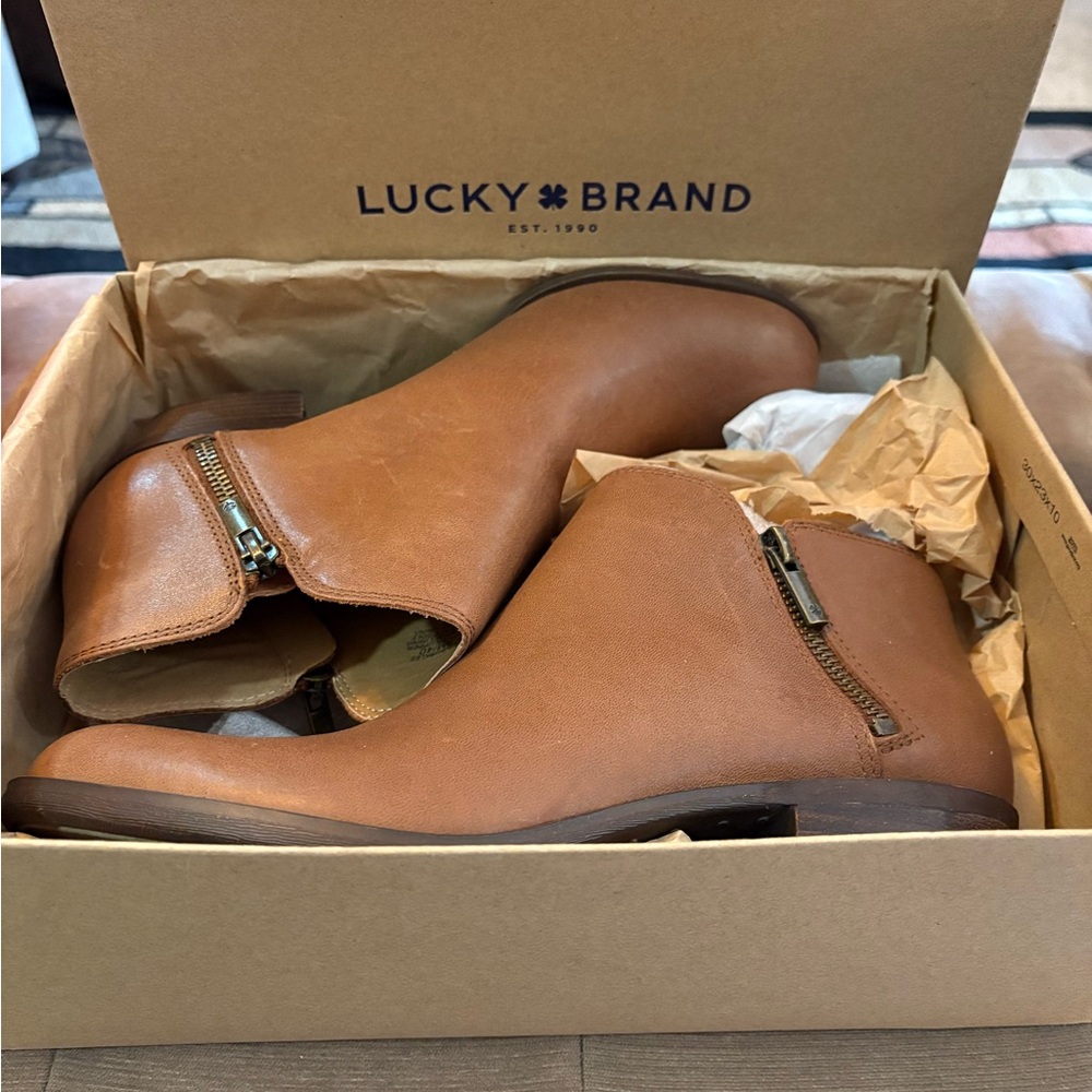 Lucky Brand Women's Tan Ankle Boots